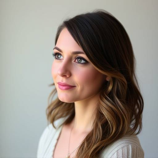 Headshot of Olivia Reed, Voice and Movement Coach at Thespian Academy, with a thoughtful expression.